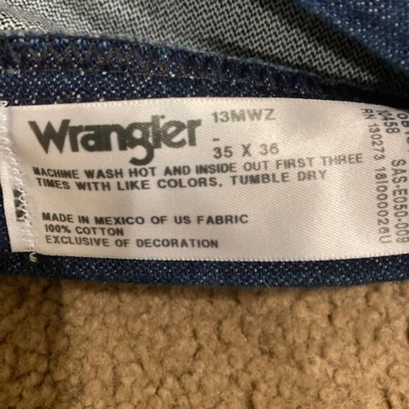 Wrangler 13MWZ 35/36 Jeans - Picture 2 of 2